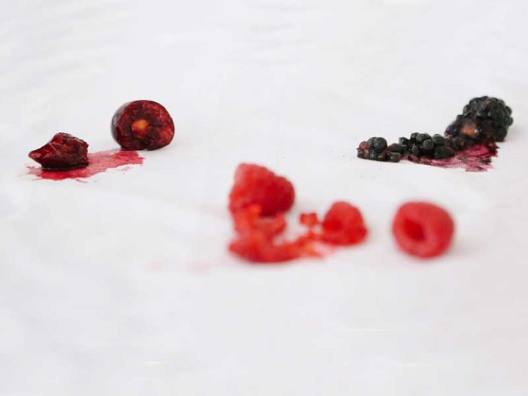 روش های پاک کردن انواع لکه میوه بروی فرش در خانه